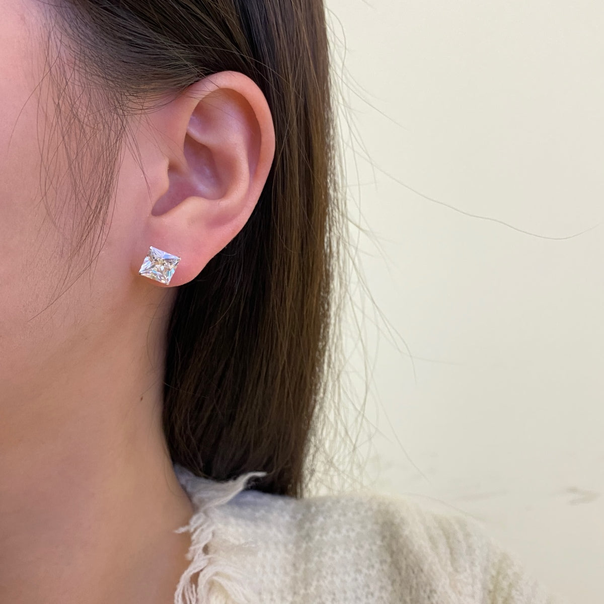 [Revel Jewelry]Ornate Square Shape Earrings