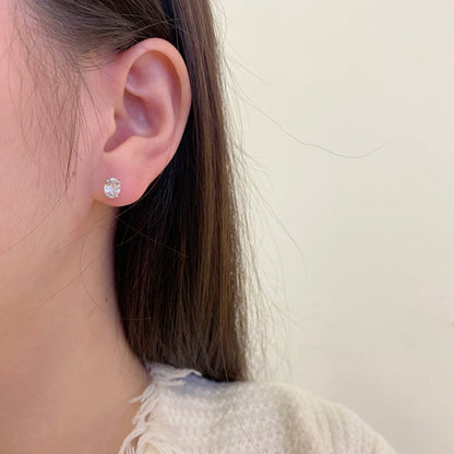 [Revel Jewelry]Oval Classic Dignified Elegant Earrings