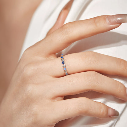 [Revel Jewelry]Radiant Colorful Round Shape Daily Ring