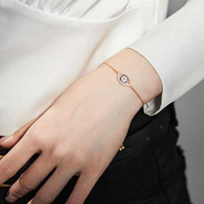 [Revel Jewelry]Dazzling Eye Shape Necklace