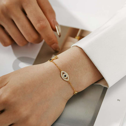 [Revel Jewelry]Dainty Eye Shape Necklace