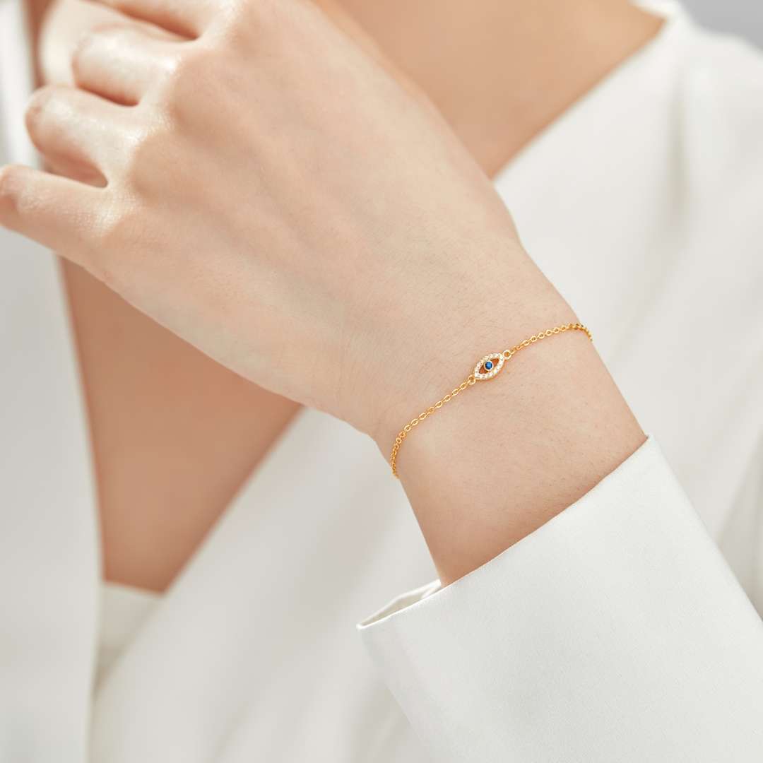 [Revel Jewelry]Evil Eye Shape Necklace