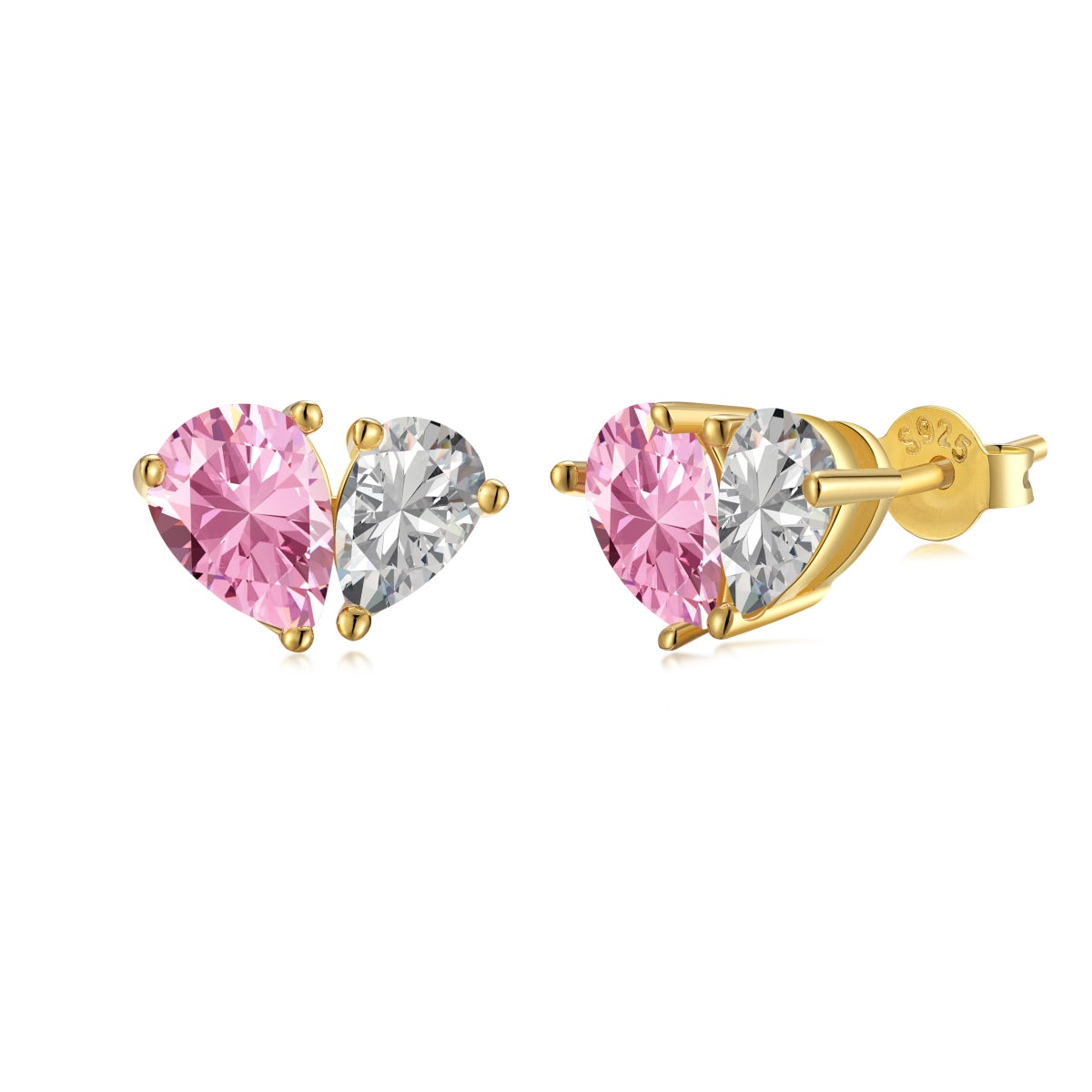 [Revel Jewelry]Dazzling Elegant Heart Cut Lover Earrings