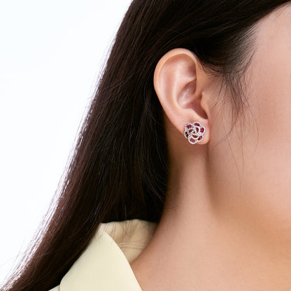 [Revel Jewelry]Exquisite Flower Shape Daily Earrings