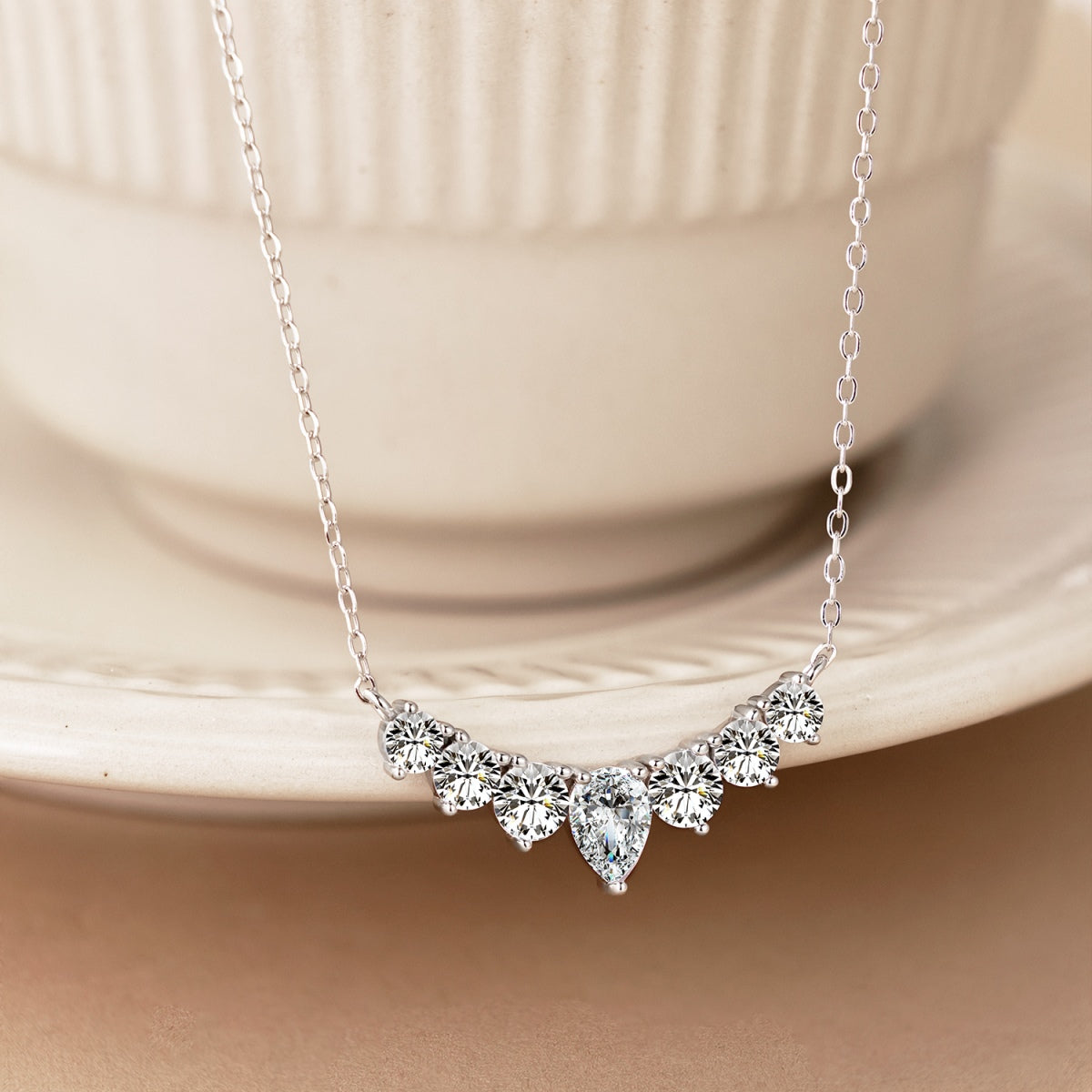 [Revel Jewelry]Zarte Bunte Herz-Halskette