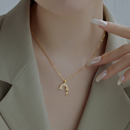 [Revel Jewelry]Einzigartige Regenbogen-Sternen-Halskette