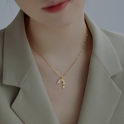 [Revel Jewelry]Einzigartige Regenbogen-Sternen-Halskette