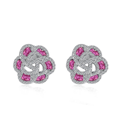 [Revel Jewelry]Exquisite Flower Shape Daily Earrings