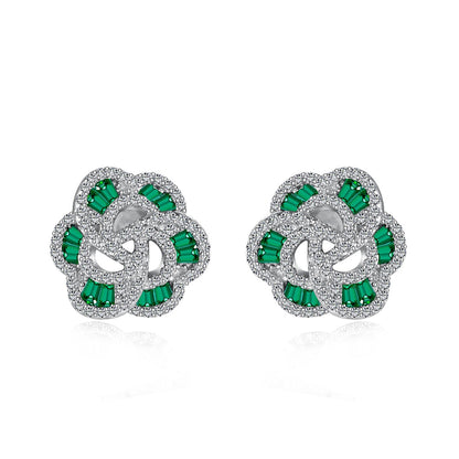 [Revel Jewelry]Exquisite Flower Shape Daily Earrings