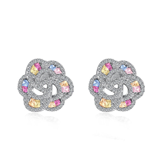 [Revel Jewelry]Exquisite Flower Shape Daily Earrings