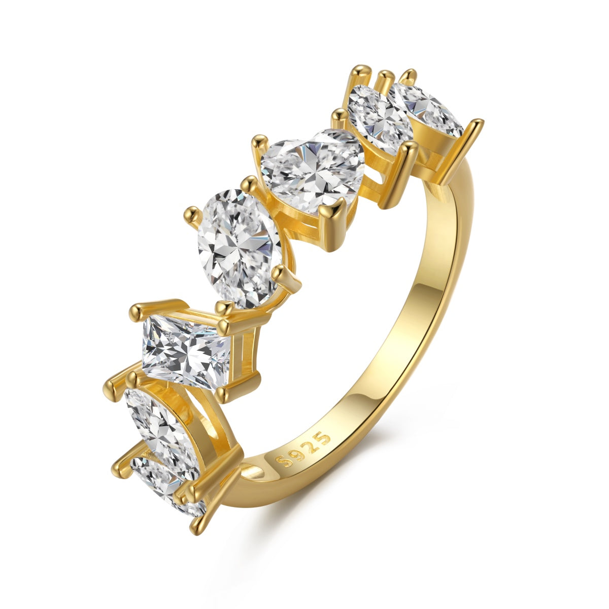 [Revel Jewelry]Delicate Multi Cut Ring