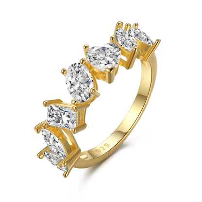 [Revel Jewelry]Delicate Multi Cut Ring
