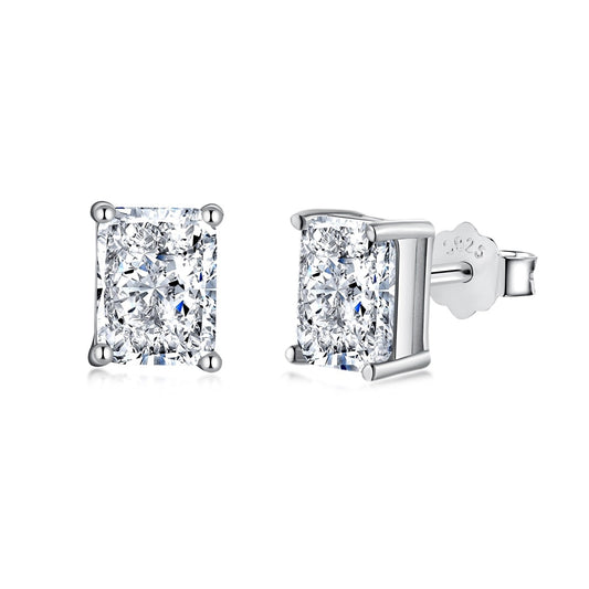 [Revel Jewelry]Radiant Luxurious Princess Cut Daily Earrings