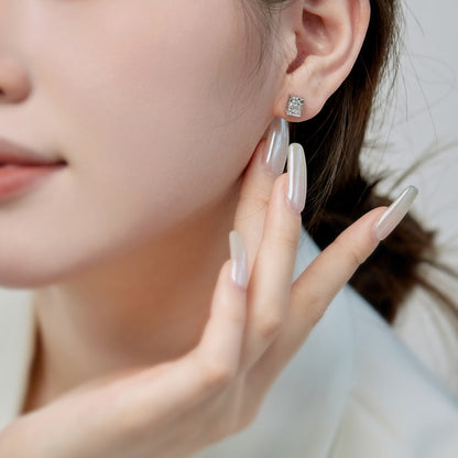[Revel Jewelry]Radiant Luxurious Princess Cut Daily Earrings