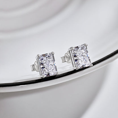 [Revel Jewelry]Radiant Luxurious Princess Cut Daily Earrings