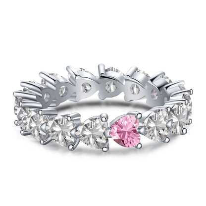 [Revel Jewelry]0.25 Carat Radiant Romance Heart Cut Lover Ring