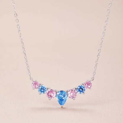 [Revel Jewelry]Zarte Bunte Herz-Halskette