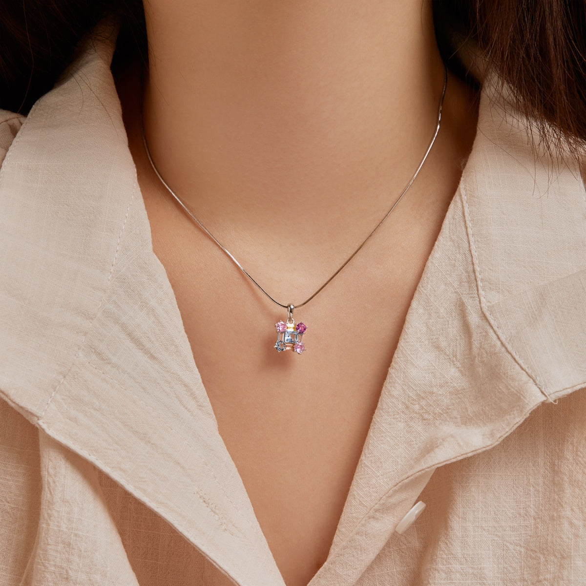 [Revel Jewelry]Gorgeous Multi Colorful Necklace