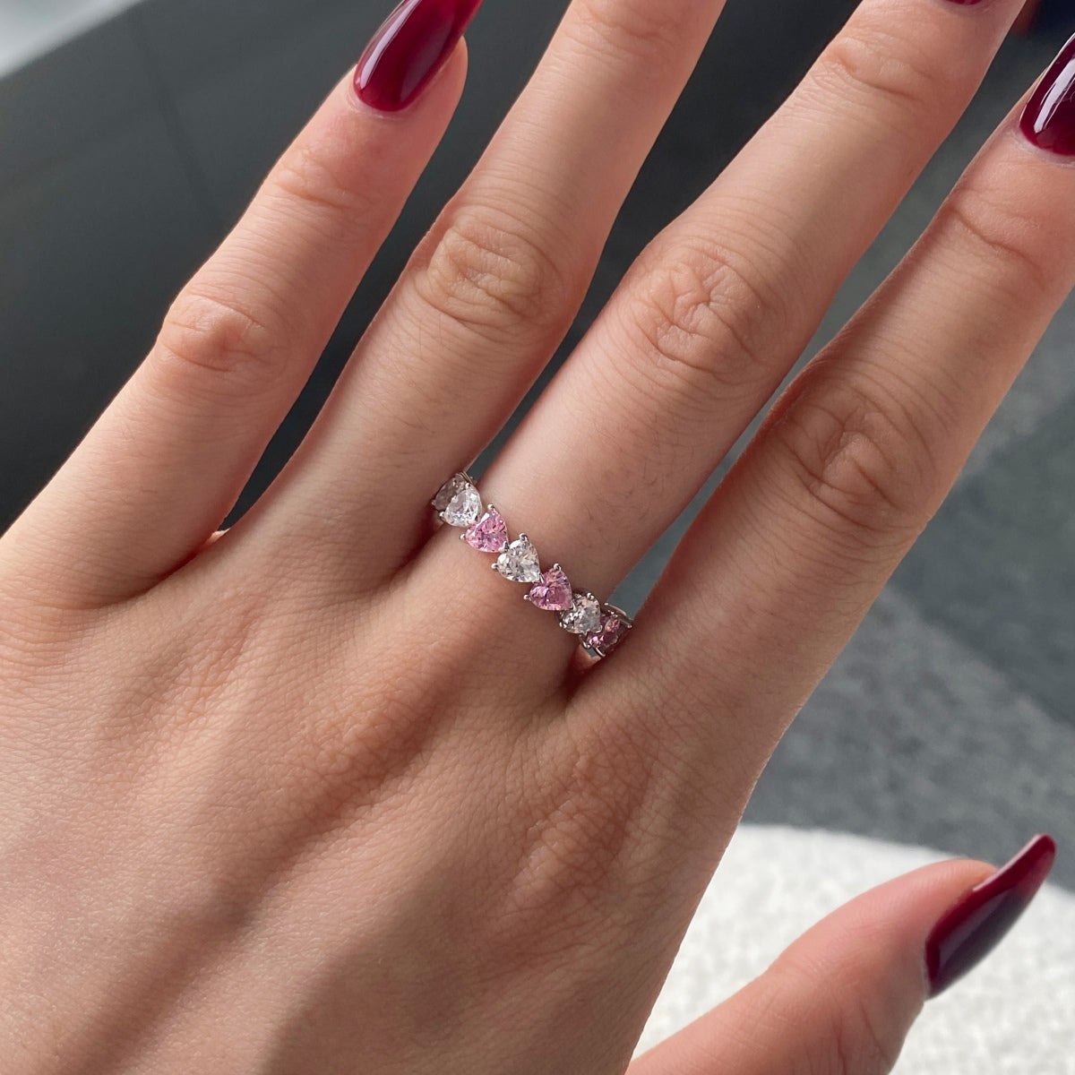 [Revel Jewelry]0.25 Carat Radiant Romance Heart Cut Lover Ring