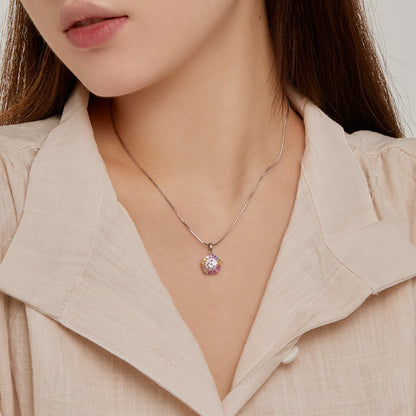 [Revel Jewelry]Charming Flower Colourful Halskette