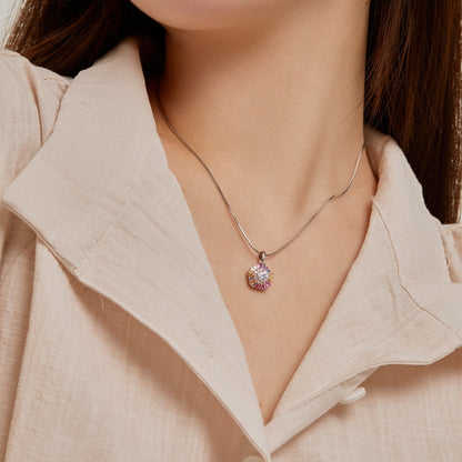 [Revel Jewelry]Charming Flower Colourful Halskette