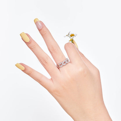[Revel Jewelry]Sparkling Vibrant Emerald Cut Daily Ring