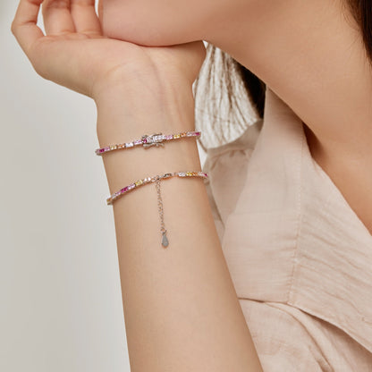 [Revel Jewelry]繊細なロマンティックハート型恋人ブレスレット