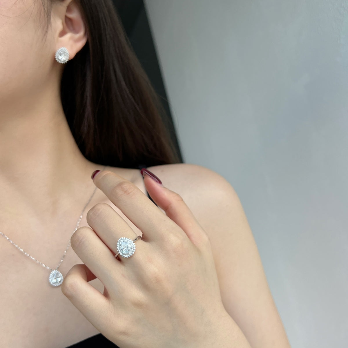 [Revel Jewelry]Delicate Gorgeous Pear Cut Daily Earrings