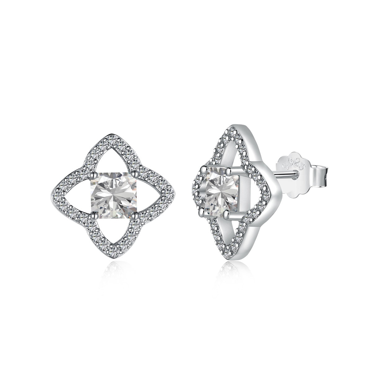 [Revel Jewelry]Elegant Star Shape Princess Cut Daily Earrings