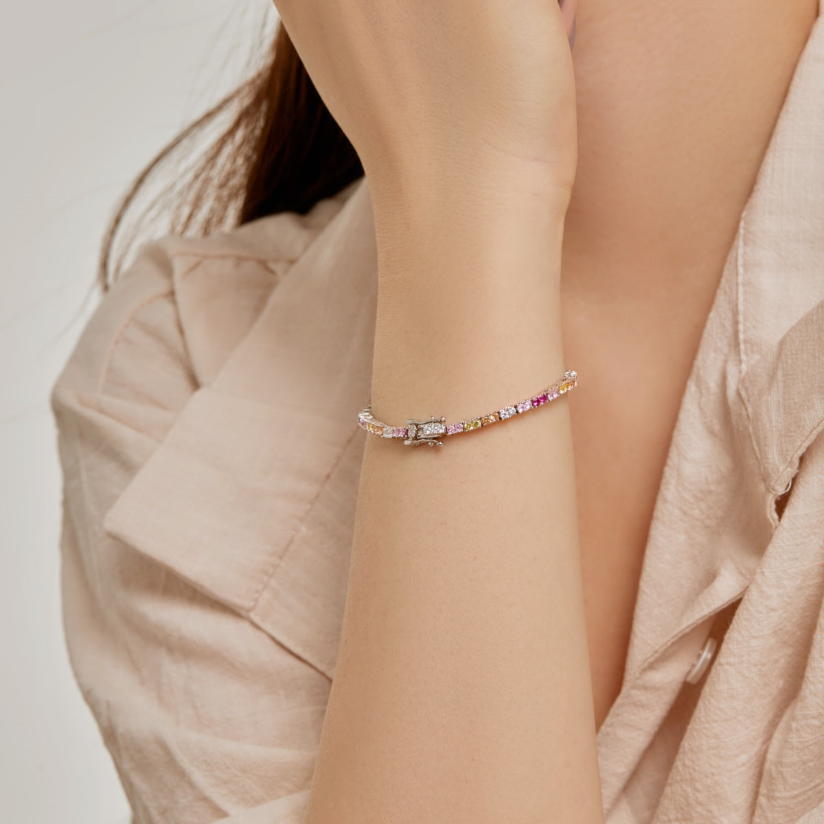 [Revel Jewelry]繊細なロマンティックハート型恋人ブレスレット