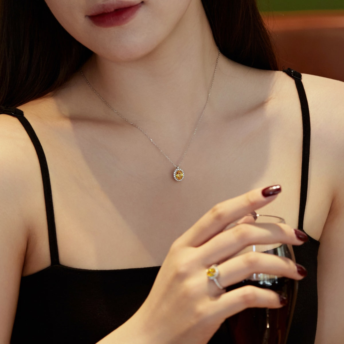 [Revel Jewelry]Delicate Unique Oval Cut Daily Earrings