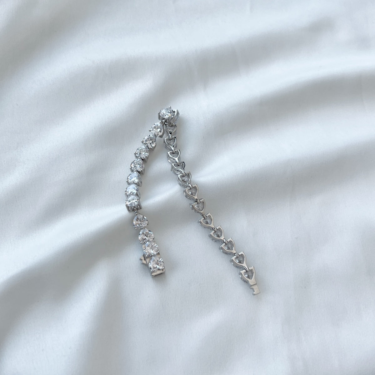 [Revel Jewelry]0.75 Carat Elegant Romantic Heart Shape Lover Bracelet
