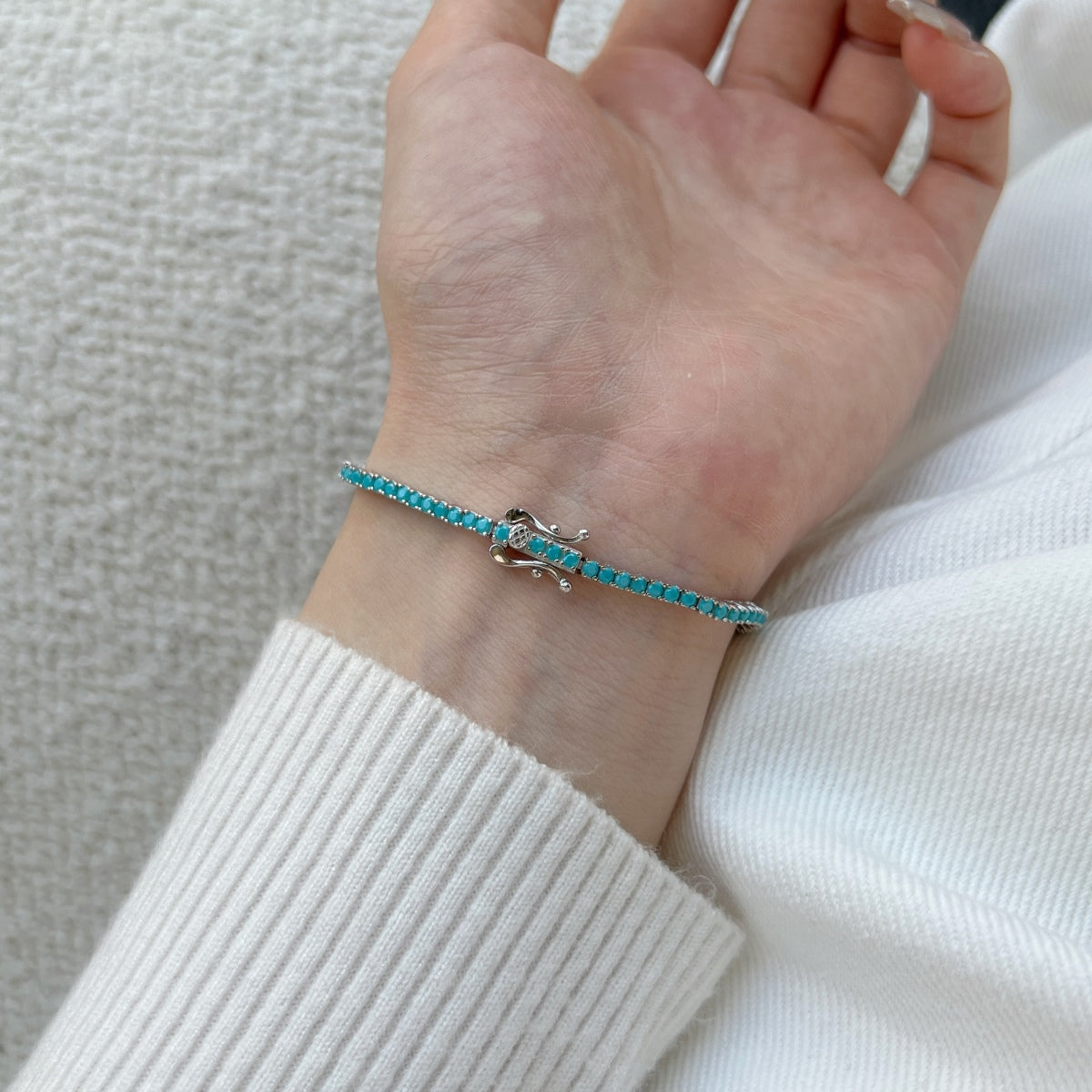 [Revel Jewelry]Dazzling Exquisite Round Cut Daily Bracelet