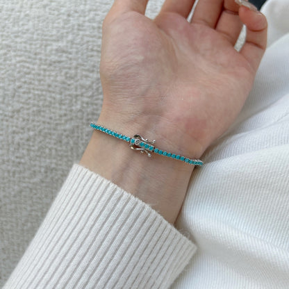 [Revel Jewelry]Dazzling Exquisite Round Cut Daily Bracelet