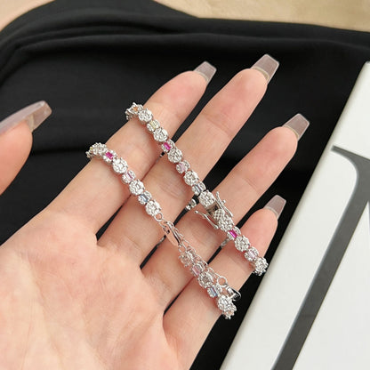 [Revel Jewelry]光り輝くラディアント・マルチカット デイリーブレスレット