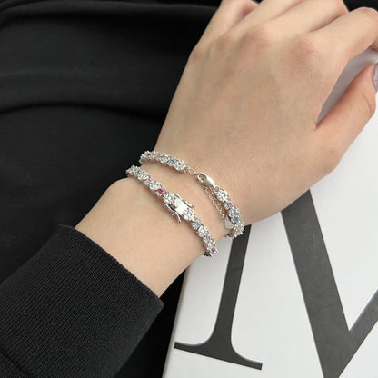 [Revel Jewelry]光り輝くラディアント・マルチカット デイリーブレスレット