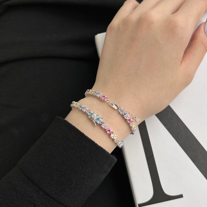 [Revel Jewelry]華やかな輝きを放つ多面カットパーティーブレスレット