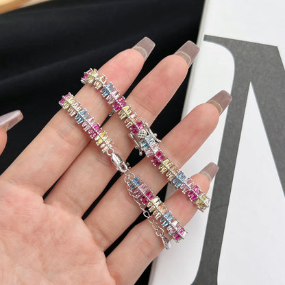 [Revel Jewelry]キラキラ輝く精巧なマルチカット パーティーブレスレット