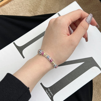 [Revel Jewelry]キラキラ輝く精巧なマルチカット パーティーブレスレット