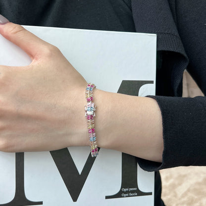 [Revel Jewelry]キラキラ輝く精巧なマルチカット パーティーブレスレット