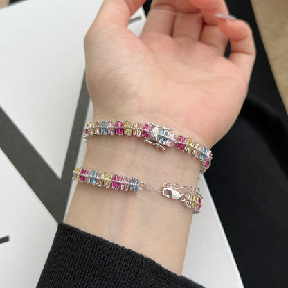 [Revel Jewelry]キラキラ輝く精巧なマルチカット パーティーブレスレット
