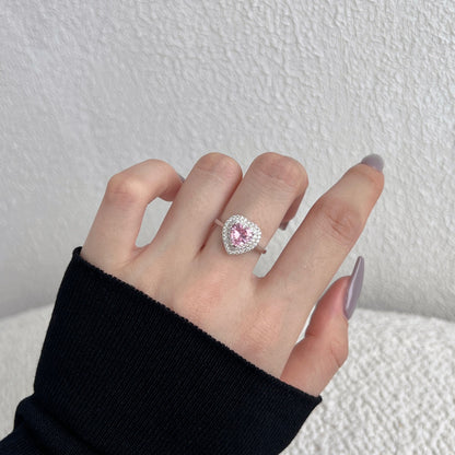 [Revel Jewelry]Delicate Ebullient Heart Shape Wedding Ring