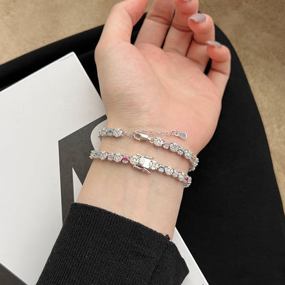 [Revel Jewelry]光り輝くラディアント・マルチカット デイリーブレスレット