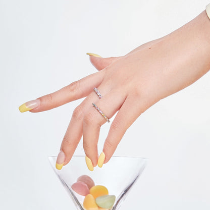[Revel Jewelry]Dainty Ebullient Round Cut Daily Ring