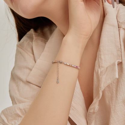 [Revel Jewelry]繊細なロマンティックハート型恋人ブレスレット
