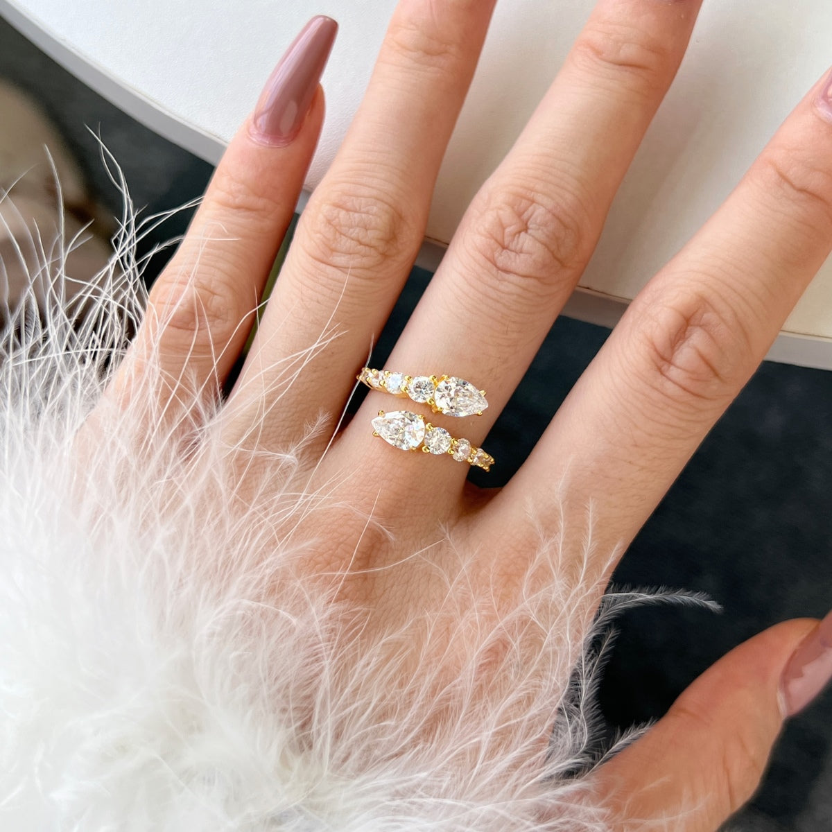 [Revel Jewelry]Delicate Lively Snake Shape Daily Ring