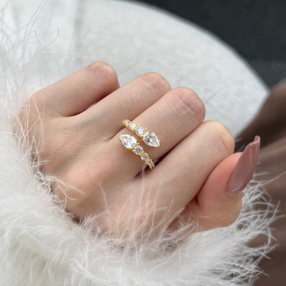 [Revel Jewelry]Delicate Lively Snake Shape Daily Ring