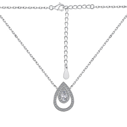 [Revel Jewelry]Sparkling Pear Cut Necklace