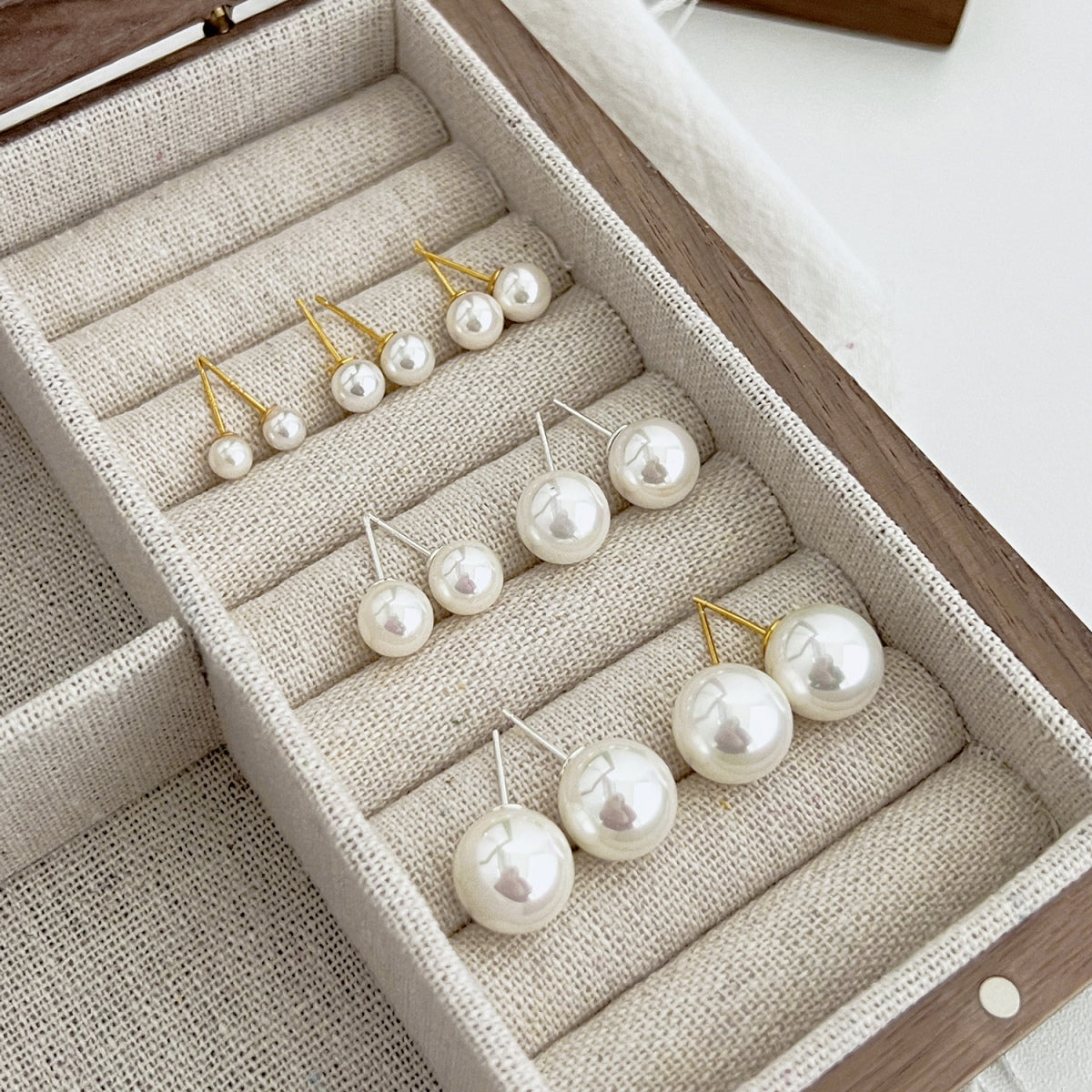 [Revel Jewelry]Delicate Pearl Earrings