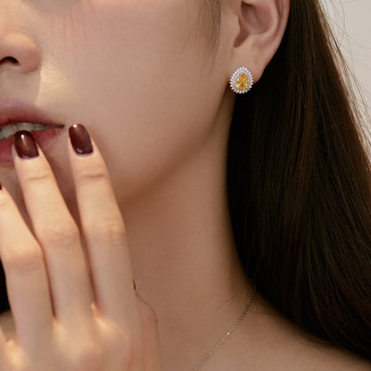 [Revel Jewelry]Delicate Gorgeous Pear Cut Daily Earrings